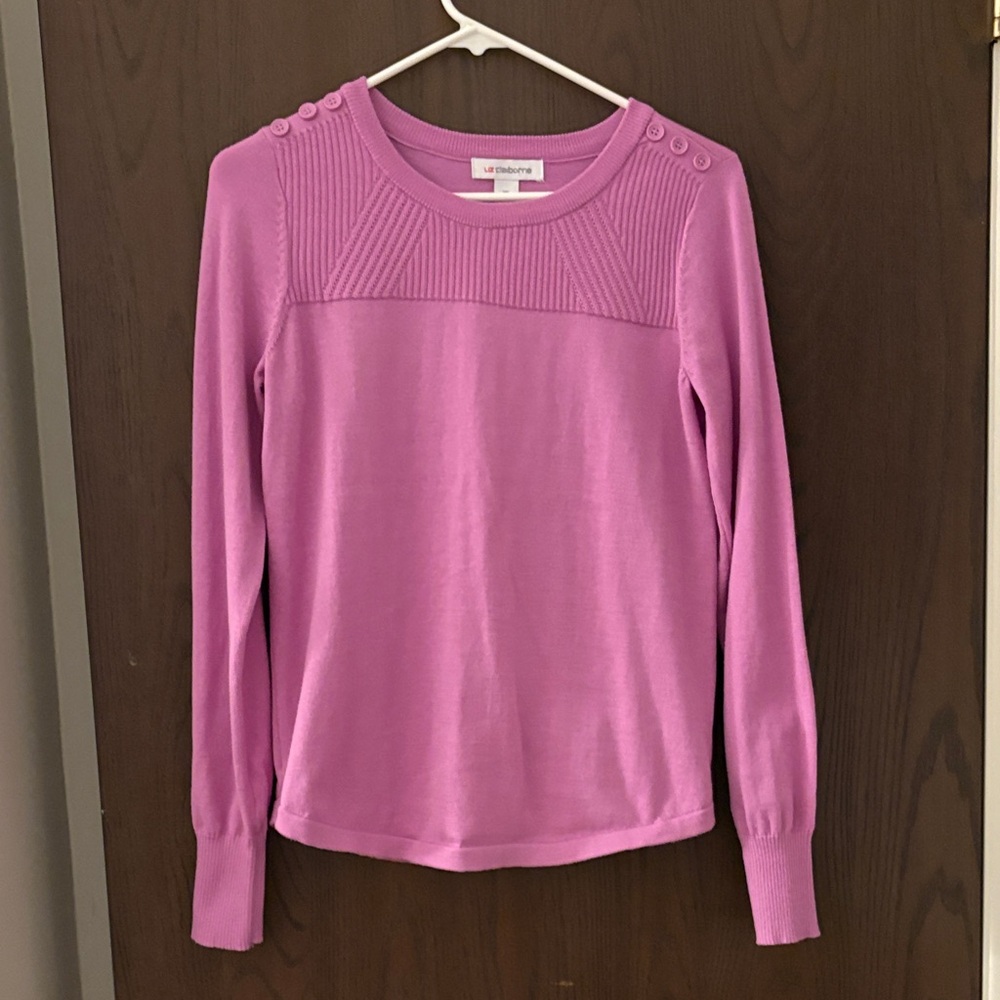 Liz Claiborne Pink Long Sleeve Top